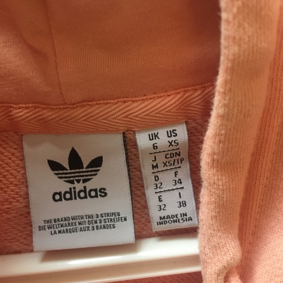 Adidas Women's Trefoil Hoodie Pullover - Pink, XS, 100% Cotton, Retro Style - Picture 6 of 8